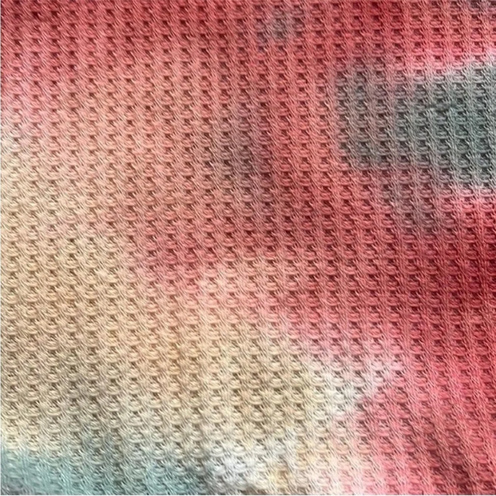 Anthropologie Eri + Ali Tallie Rainbow Tie Dye Waffle Knit sweater, size XS